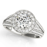Engagement Rings Halo Round - TN50839-E